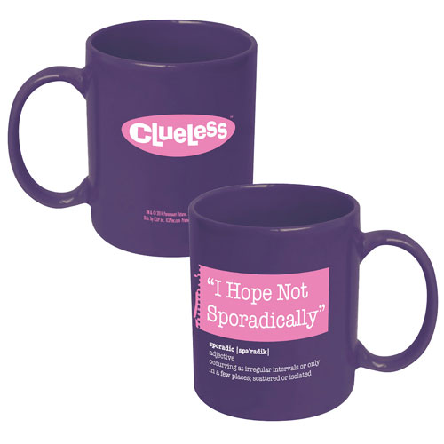 Clueless Sporadic 11 oz. Purple Coffee Mug